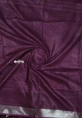 White with winered - Soft linen cotton with gradient colors