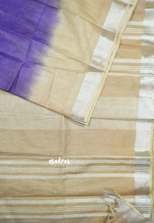 Purple - Soft linen cotton with gradient colors