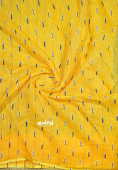 MS Blue - Soft linen cotton with ikkat prints