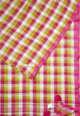Watermelon Nimbo checks - Soft Mul cotton with Madras checks - Perfect for Office Wear | summer wear | Casual wear
