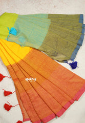 Multicolor - Soft mul cotton without blouse