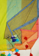 Multicolor - Soft mul cotton without blouse