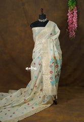 Multicolor Buttas 03 - Ivory Beige - Perfect for Tea party | Elegant Wear