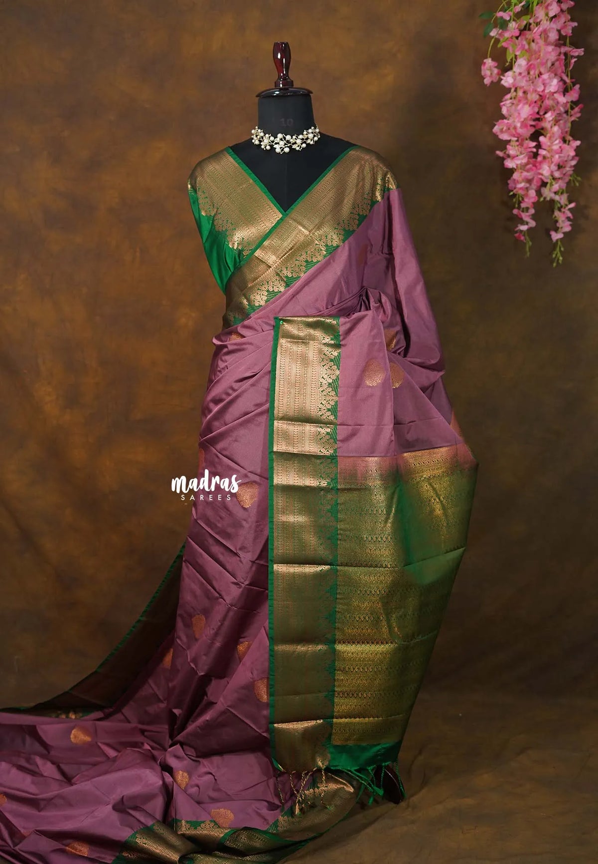 Onion pink  - Sowbhagya Gift silk – Soft Silk Elegance Saree with Rich Pallu and Blouse - Perfect for Festive Celebration