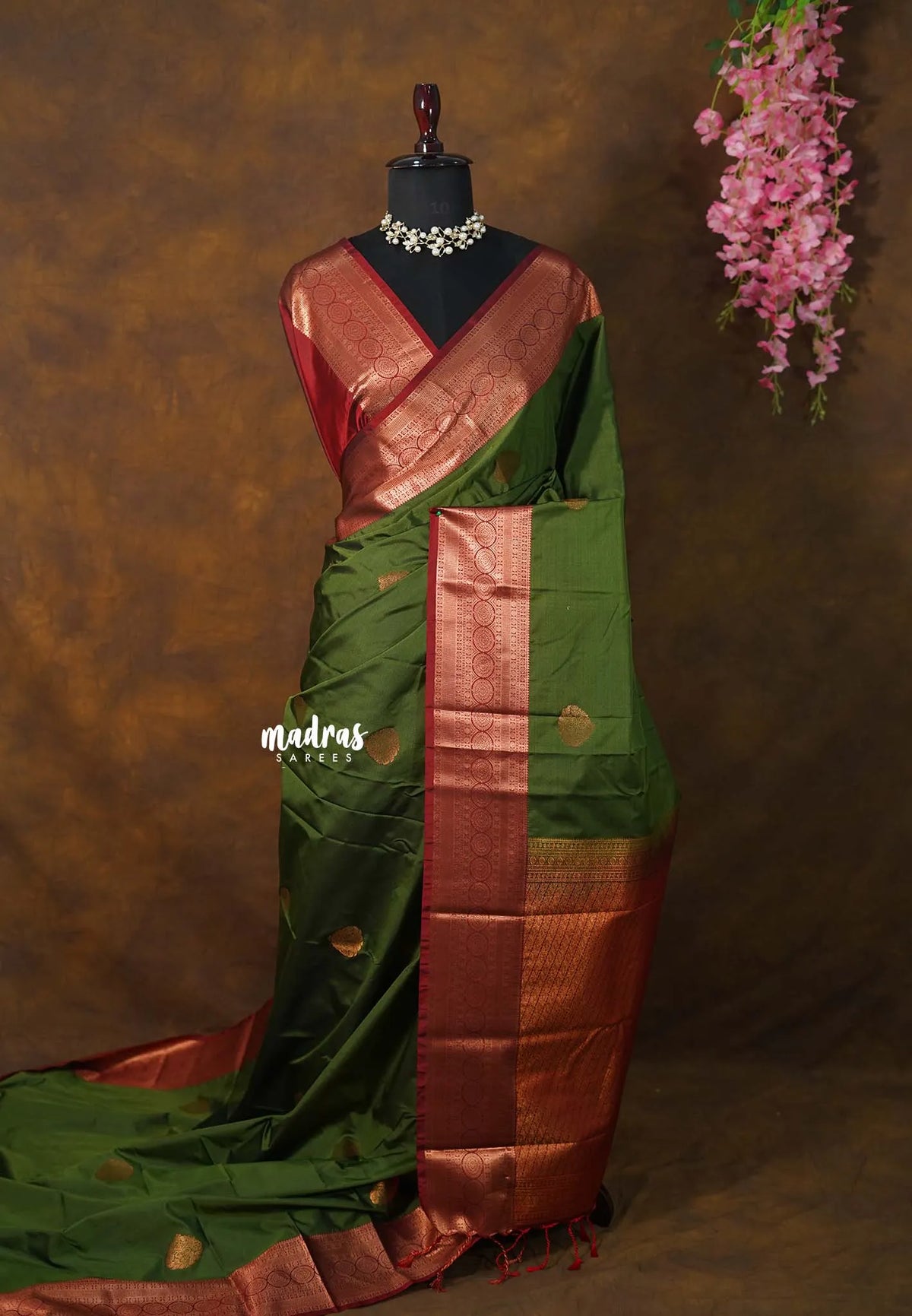 Olive Green - Sowbhagya Gift silk – Soft Silk Elegance Saree with Rich Pallu and Blouse - Perfect for Festive Celebration