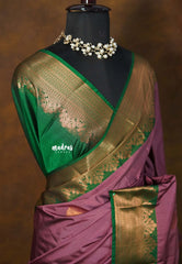 Onion pink  - Sowbhagya Gift silk – Soft Silk Elegance Saree with Rich Pallu and Blouse - Perfect for Festive Celebration