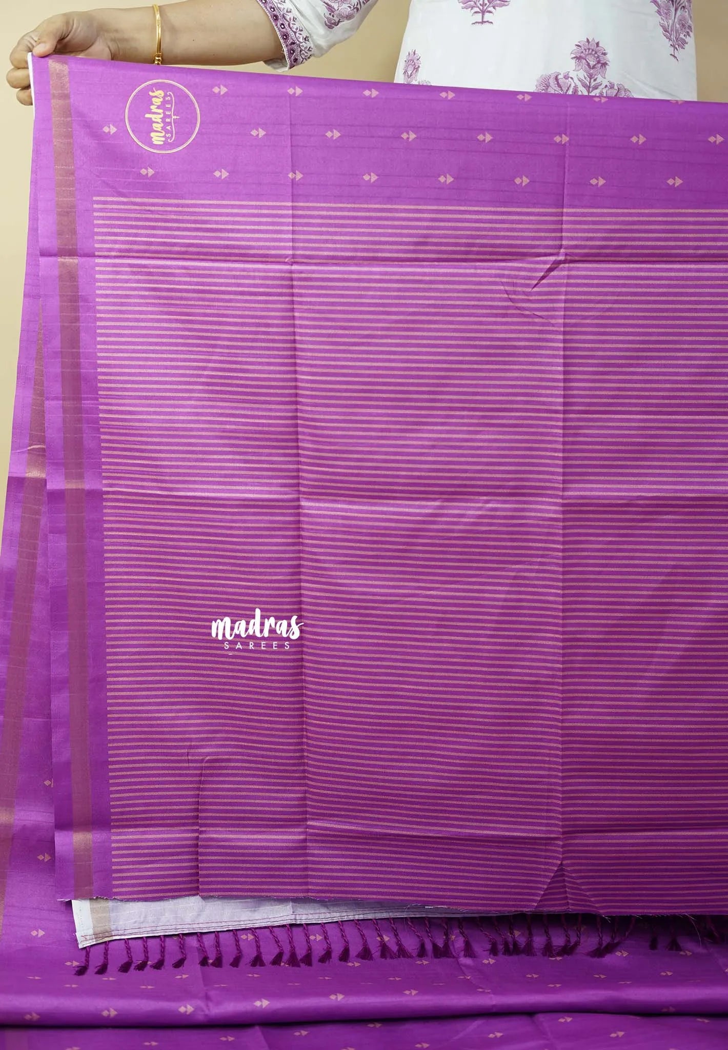 Magenta - Yamini Paper Silk Saree with Rich Big Border