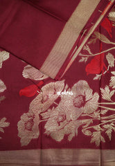 Araku Maroon - Swara – Grandeur Pure Viscose Silk Saree Getti Border & Grand Pallu - Best for Diwali Festive | Wedding Functions