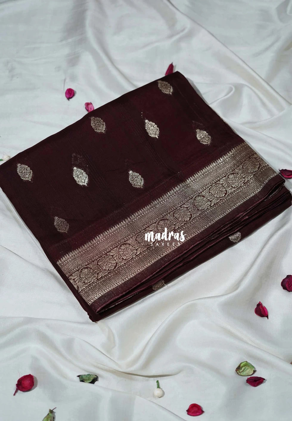 Coffee Podi Brown - Swara – Grandeur Pure Viscose Saree Silk Zari Weaving Buttas with Floral Border & Buttas Contrast Pallu - Best for Diwali Festive | Wedding Functions