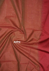 Mild sandal - Tansui silk plain body  with temple border