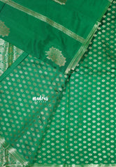 Grace Green - Thendral - Soft Kanchi semi silk with Silver Zari