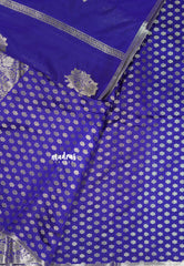 Violet Purple - Thendral - Soft Kanchi semi silk with Silver Zari