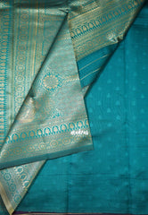 Jamun Purple-D5 - Thendral - Kanchi Art Silk Saree with Flower Border and Buttas - Perfect for Festive Wear