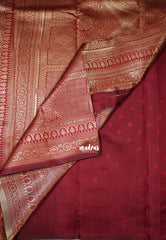 Dark Teal-D5 - Thendral - Kanchi Art Silk Saree with Flower Border and Buttas - Perfect for Festive Wear