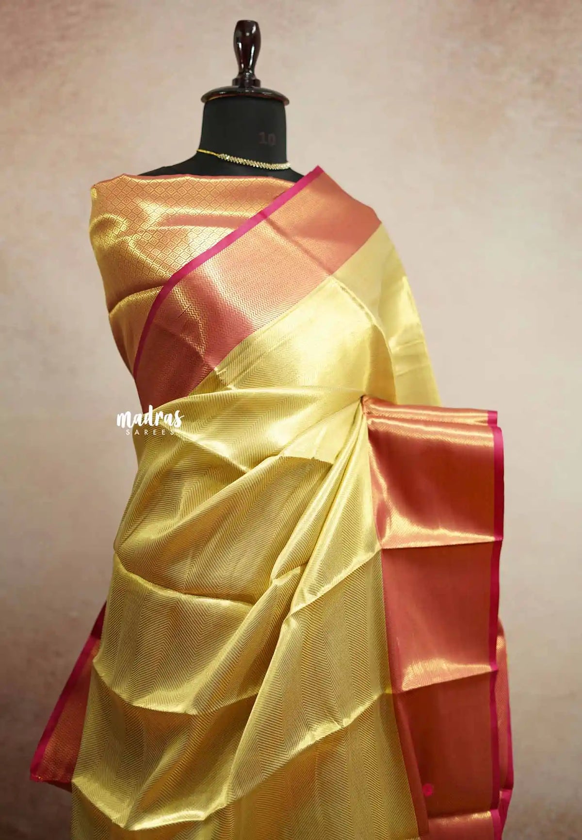 Thendral - Kanchi tissue silk Saree Ambani wedding Jyothika inspired - Gold