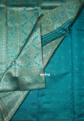 Chilli Red-D3 - Thendral - Kanchi Art Silk Saree with Flower Border and Buttas - Perfect for Festive Wear