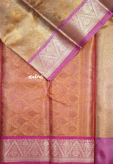 Thendral - Kanchi tissue silk - Magenta with copper