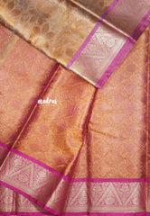 Thendral - Kanchi tissue silk - Magenta with copper