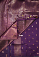 Light Cyan Blue - Thendral - Kanchi Semi Silk Small Border with Contrast Pallu and Blouse - Best for Pooja Functions | Diwali Festive