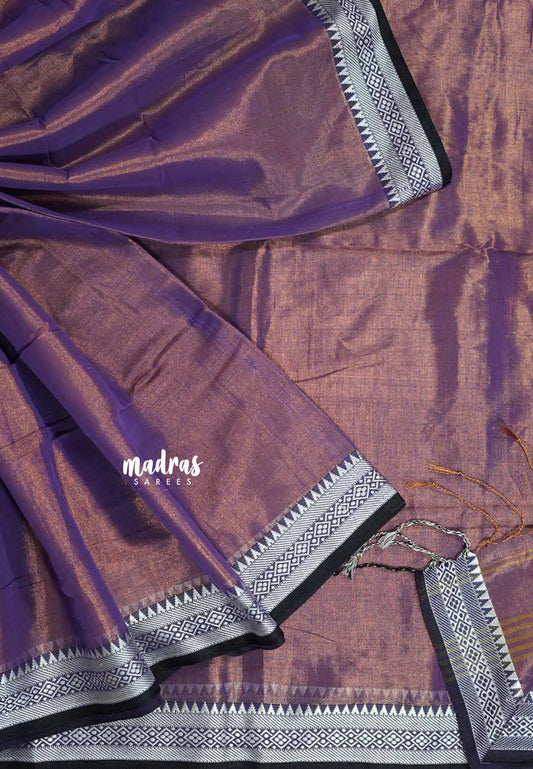 Purple - Soft Tissue khadi