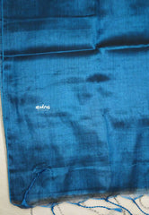 Soft Blue and silver Half and Half Tissue khadi