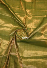 Dualshade golden green - Vani Bhojan - Soft Tissue khadi