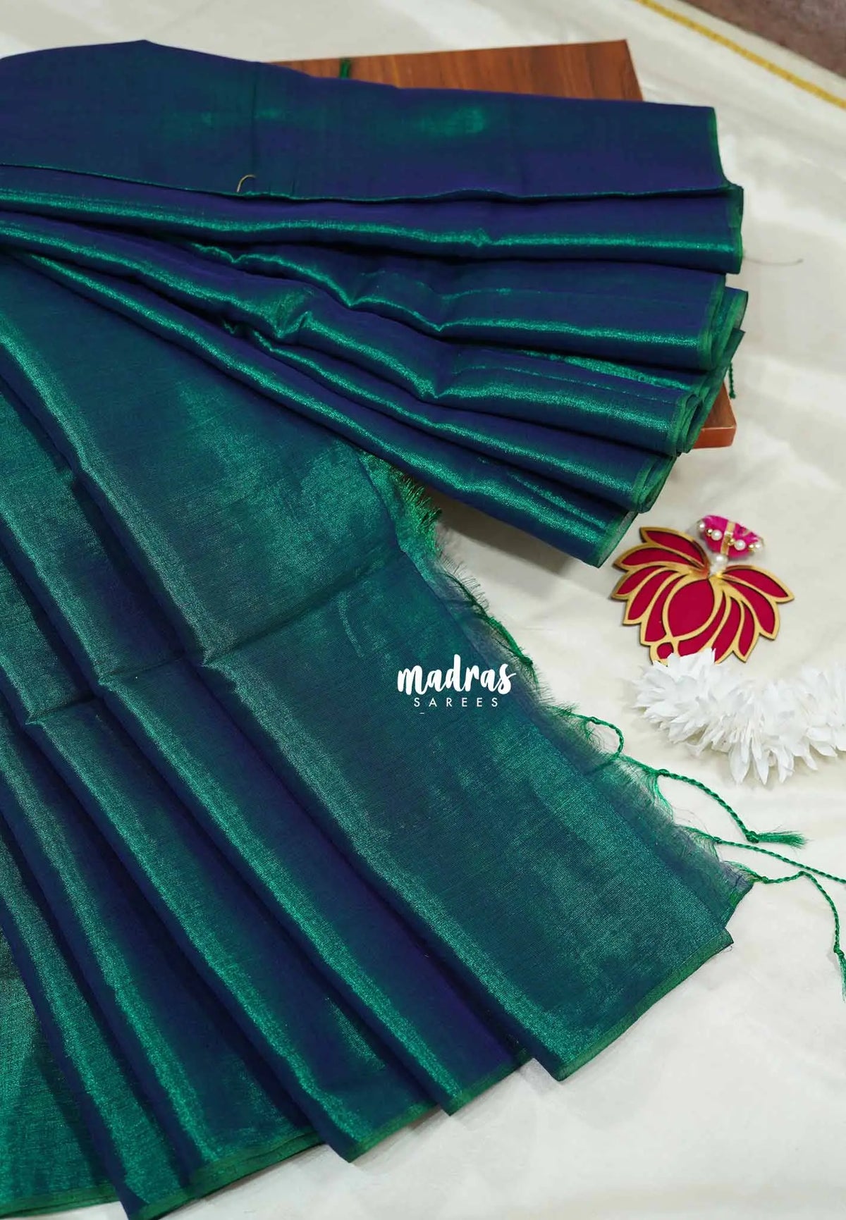 Peacock green - Vani Bhojan - Soft Tissue khadi