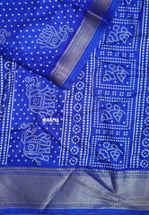 Royal blue - Light weight Vasundra printed silk