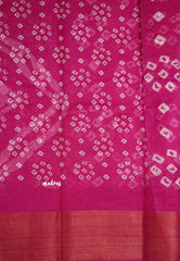 Vijay Tv serial hit Fancy cotton sarees - Magenta pink