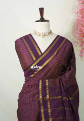 Jamun Purple - Vintage Gadwal silkcotton