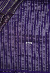Royal Purple - Durga - Banarasi Premium Viscose Silk with Yaanai, Mayil Border and Mayil Buttas - Best for Pooja Functions | Diwali Festive