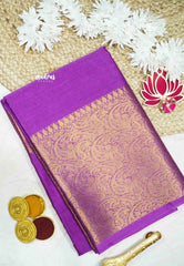 Durga - Traditional Banarasi warm silk saree - Magenta pink