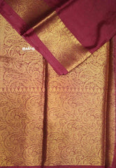 Durga - Traditional Banarasi warm silk saree - Maroon