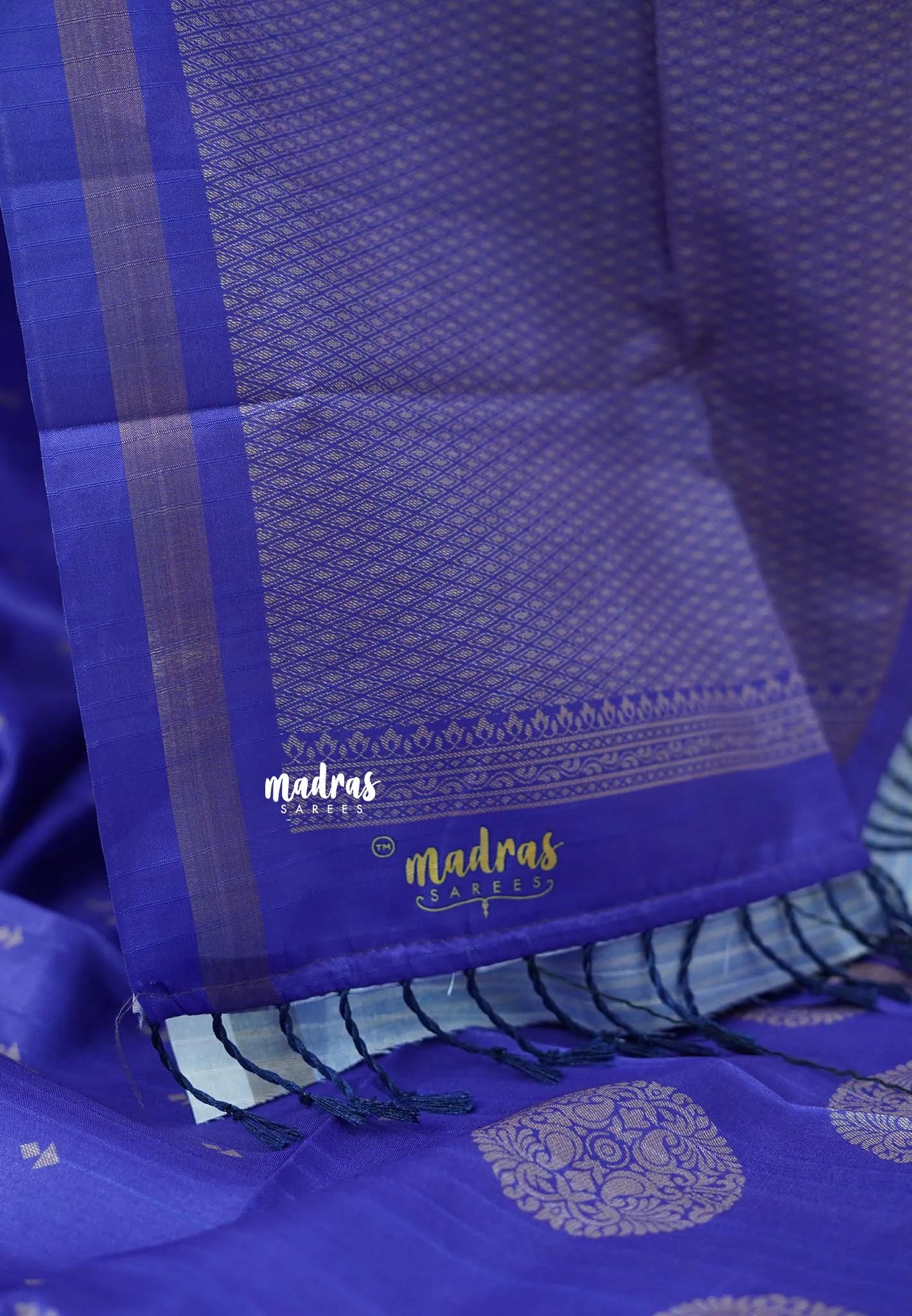 Lavender Blue - Yamini Paper Silk Saree with Rich Big Border