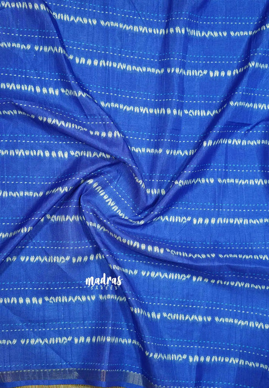 Light Blue - Yamini Paper silk with small tissue border