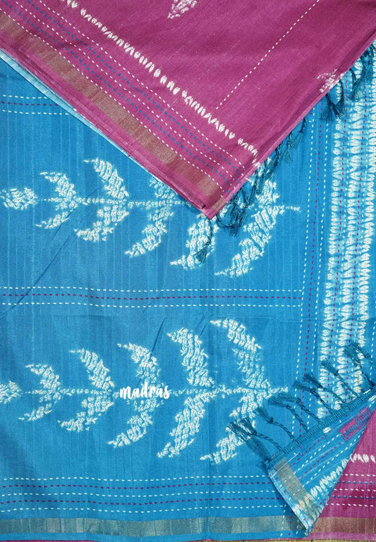 Magenta - Yamini Paper silk with small tissue border