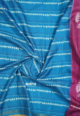 Magenta - Yamini Paper silk with small tissue border