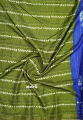 MS Blue - Yamini Paper silk with small tissue border