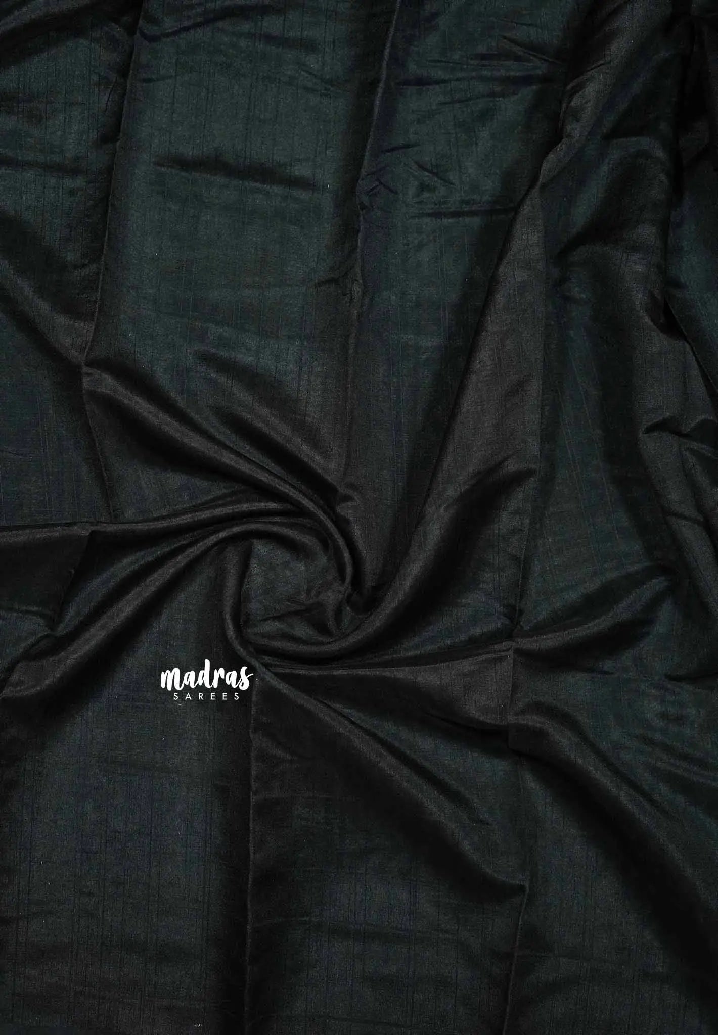 Black - Zara Malgudi Fusion printed silk